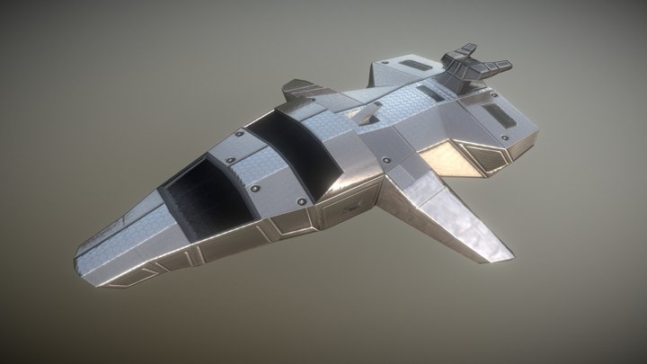 Sailfish Spaceship 3D Model