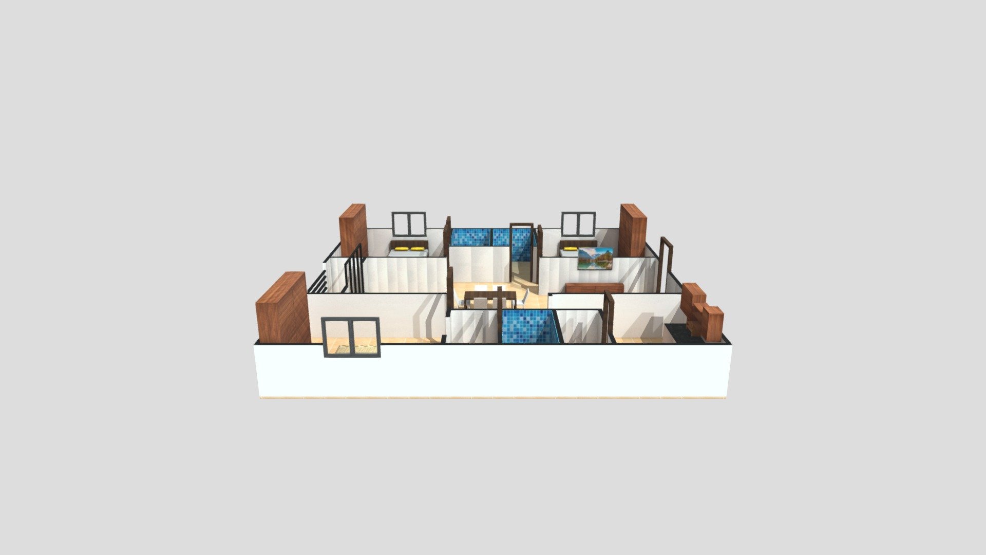 PRANEETH 3 BHK flat 2  R 1