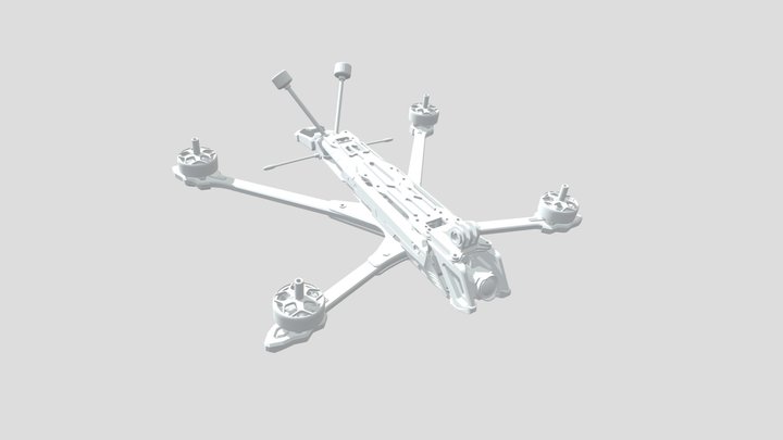 7.5寸FPV穿越机机架，穆托7.5 3D Model
