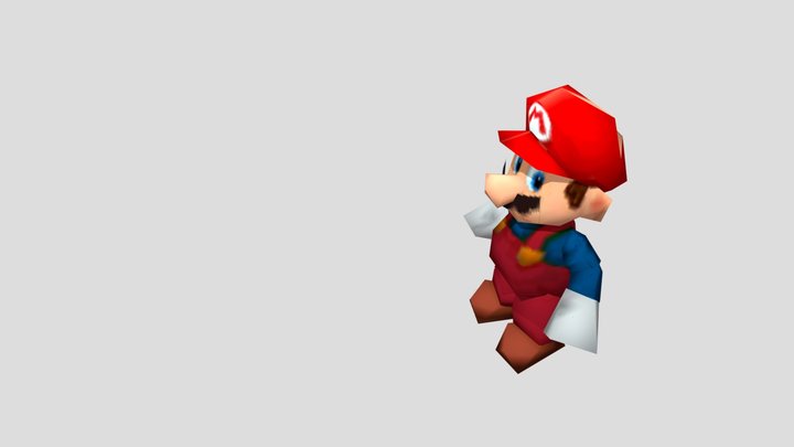 Super Mario World - Mario 3D Model