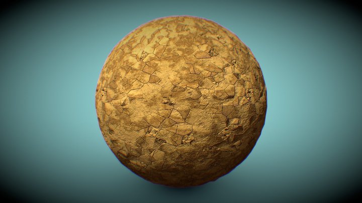 Dry Mud | Tile Texture – Kostenloses 3D-Modell STL
