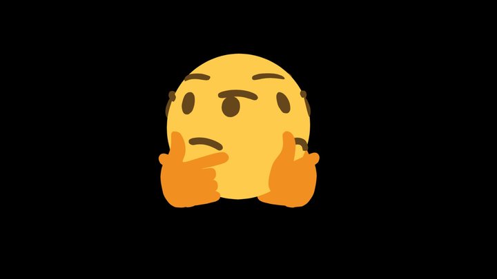 Thinking (spinning) 3D Model