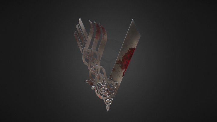 Vikings Logo 3D Model