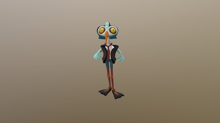 Mr heron 3D Model