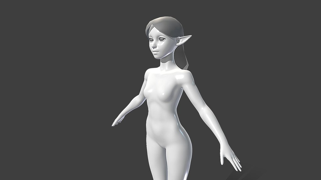 DOWNLOADABLE elf body mesh