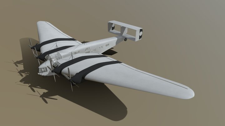 Junkers G 38 – Modello 3D gratuito STL