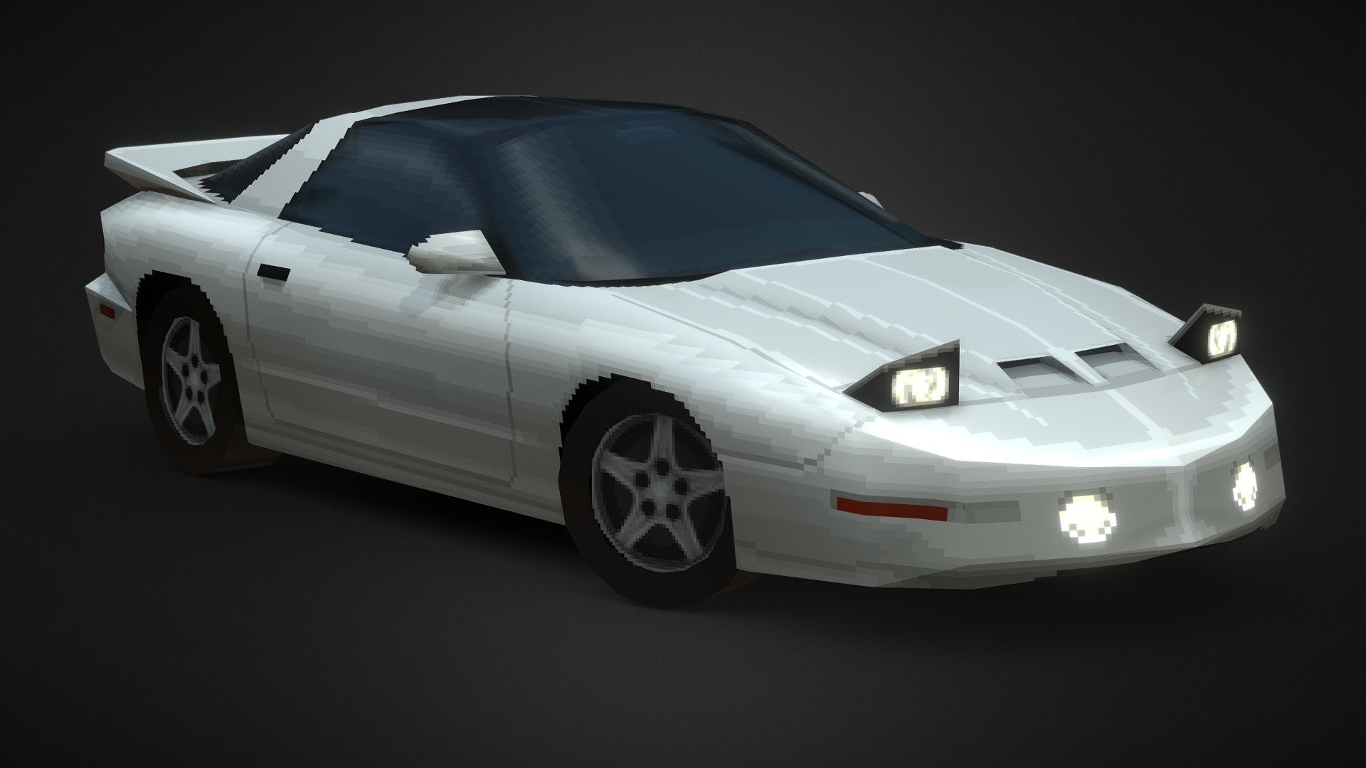 Pontiac Firebird Trans Am '96 [GT2/PSX Style] - 3D model by Samuel