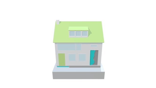 Zonneplan huis v3 3D Model