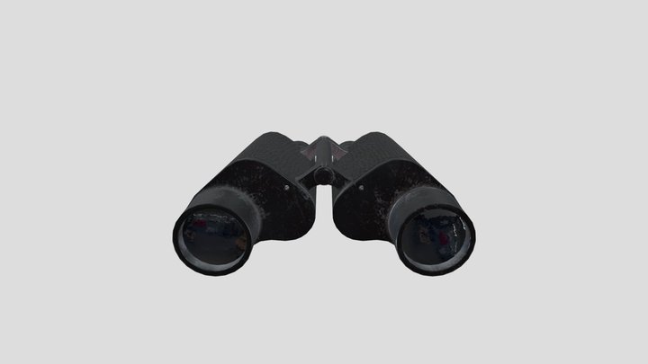 Soviet binoculars Veber B-3 8x42 3D Model