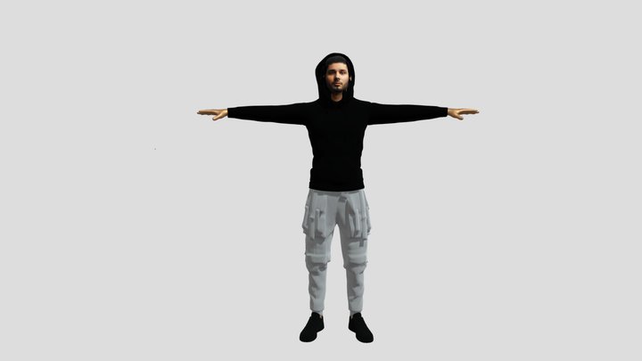 Kr$na - The Indian Rapper 3D Model