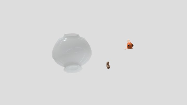 bowl+ship+fish 3D Model