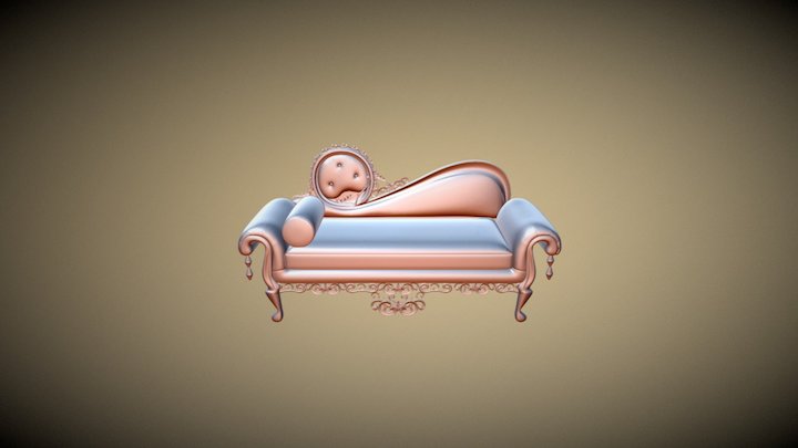 Ocrete Sofa 3D Model