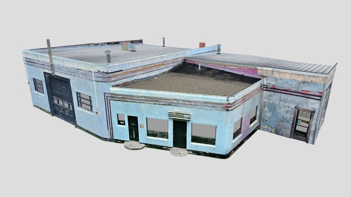 Arctic Gas Station, Coleman, Alberta 3D Model