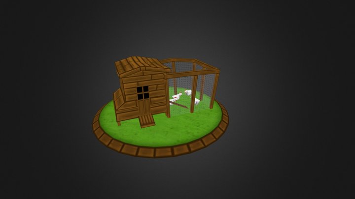 Farmscape Chicken Coop 3D Model