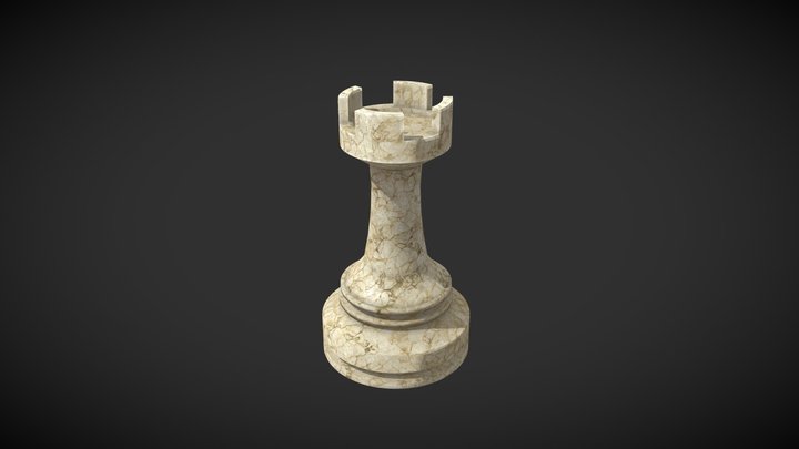 Rook Chess piece 3D Model