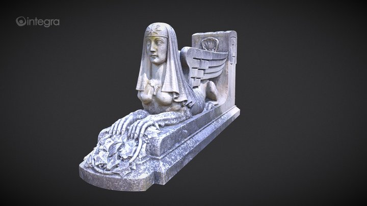 Esfinge del Panteón Fam. Repullés de la Llata 3D Model
