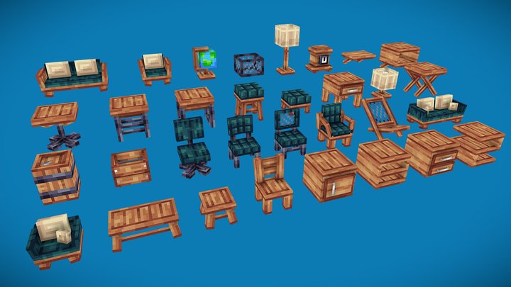 Furniture pack 1 3D Model