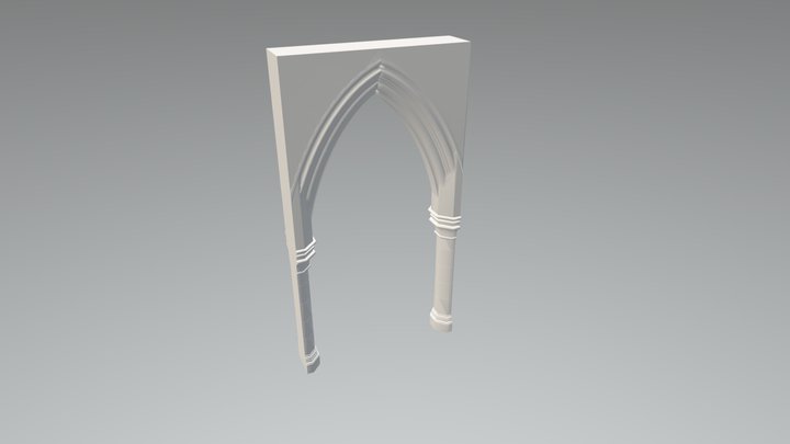 Christchurch Cathedral Naive Arch 3D Model