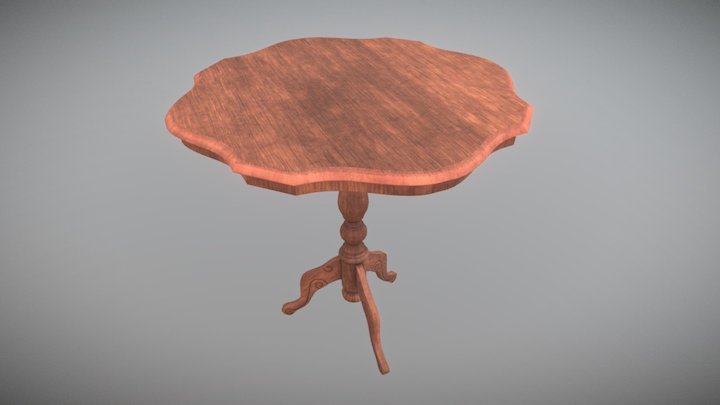 Old Table 3D Model