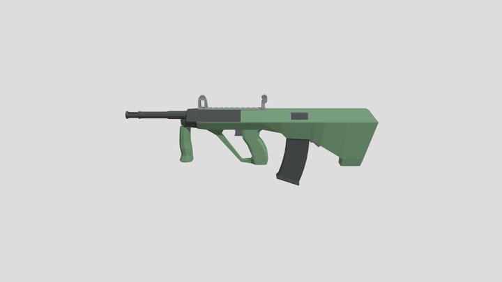 AUG Low Poly 3D Model