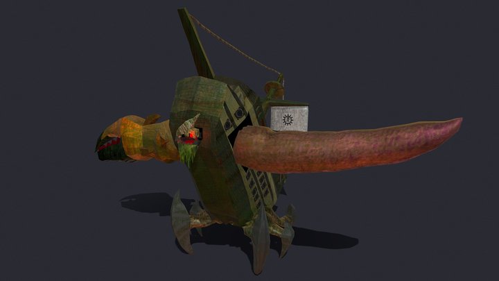 End Boss Animated 3D Model
