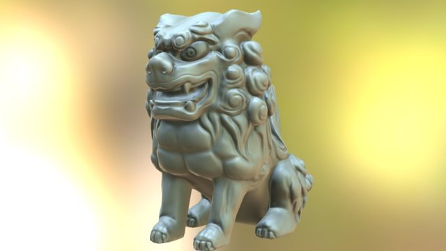 Komainu 3D Model