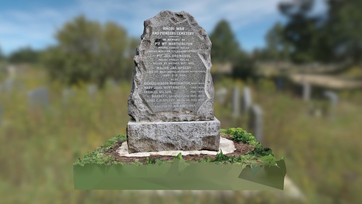 Mauku New Zealand Wars Memorial 3D Model