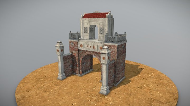 *FREE* Village Entrance Gate 3D Model 3D Model