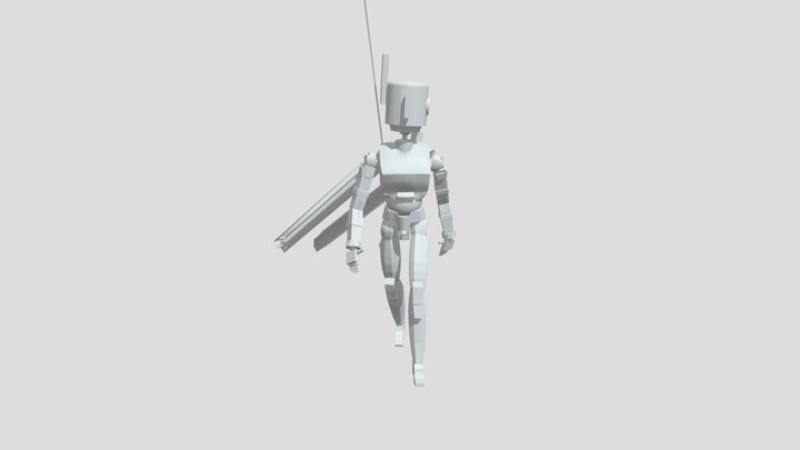 Robot race queen 3D Model
