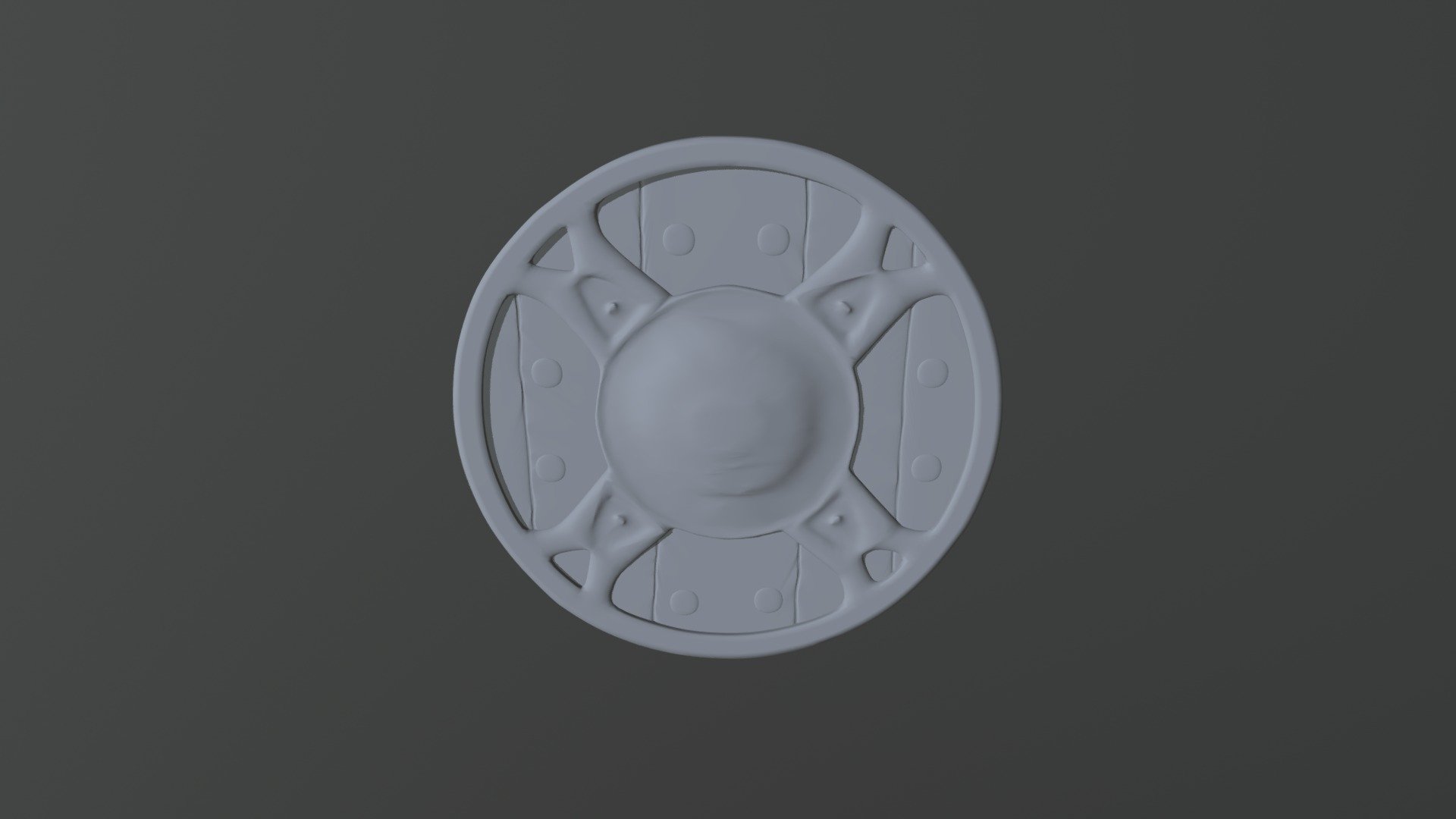 Skyrim Iron Shield High Poly