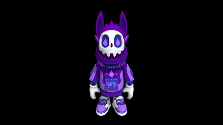 Luna Grins DRiP Purple 3D Model