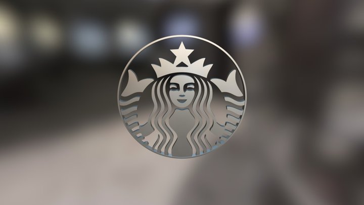 Starbucks 3D Logo 3D Model