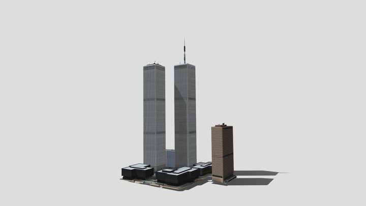 Torres Gêmeas Dia D 3D Model