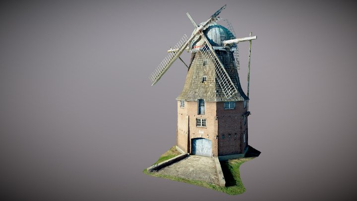 Volendam Windmill - Milford, NJ 3D Model