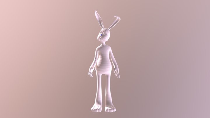 Berry Blue Bunny 3d 3D Model