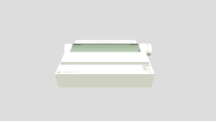 Apple Image Writer 1985 3D Model