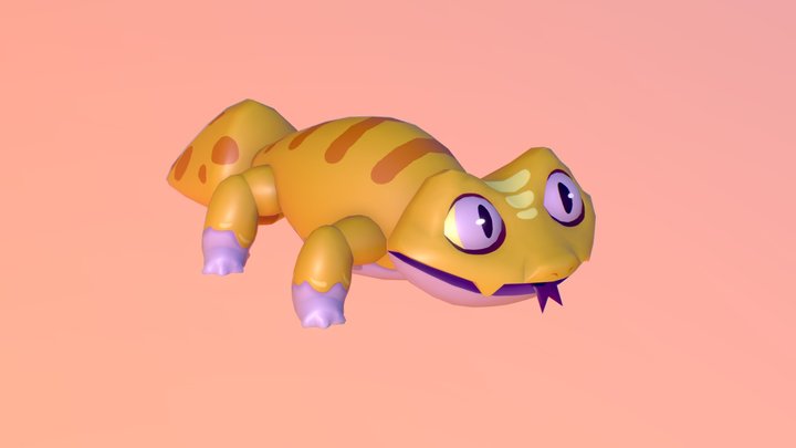 Cheese-tailed Gecko 3D Model