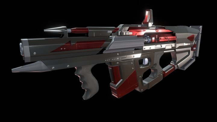 Destiny 2 Gun 3D Model