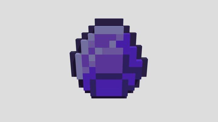 Purple Diamond - Minecraft 3D Model