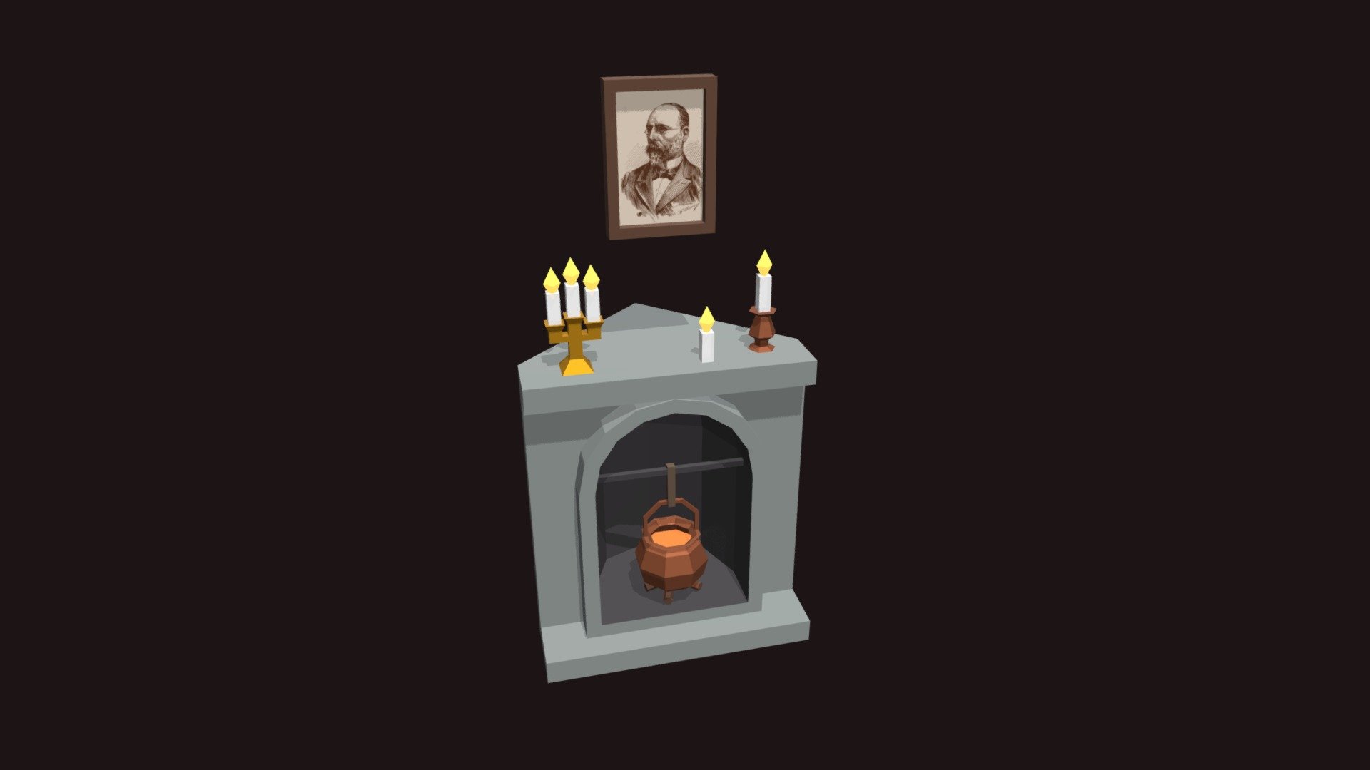 Fire Place Decor 1.5x1.5x3