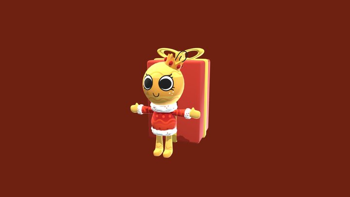 Dandy's World - Golden Bobette 3D Model