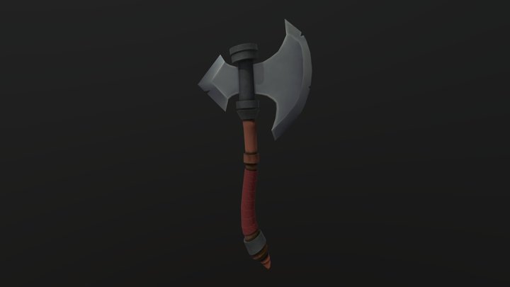 Stylized Axe 3D Model