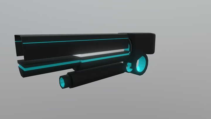 Futuristic Gun 3D Model