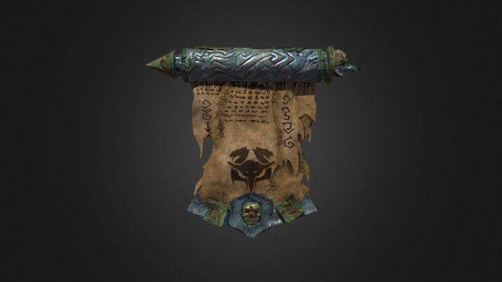 Project and Portfolio 5: Darksiders 2 Scroll 3D Model