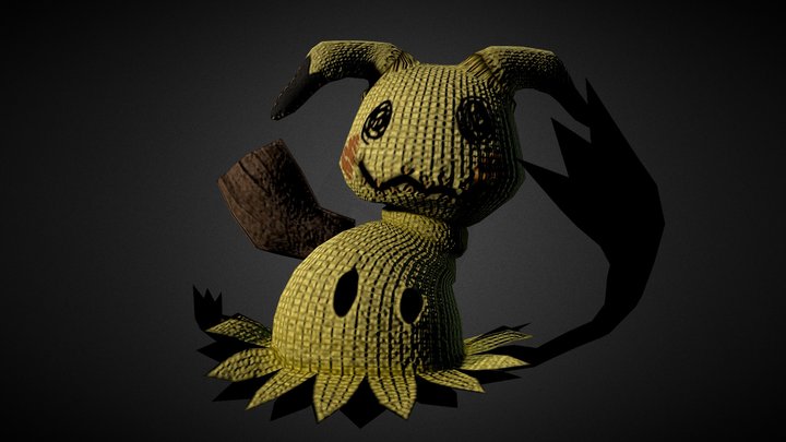 3D Printable Mimikyu (Pokemon 35mm True Scale Series) by Irnkman