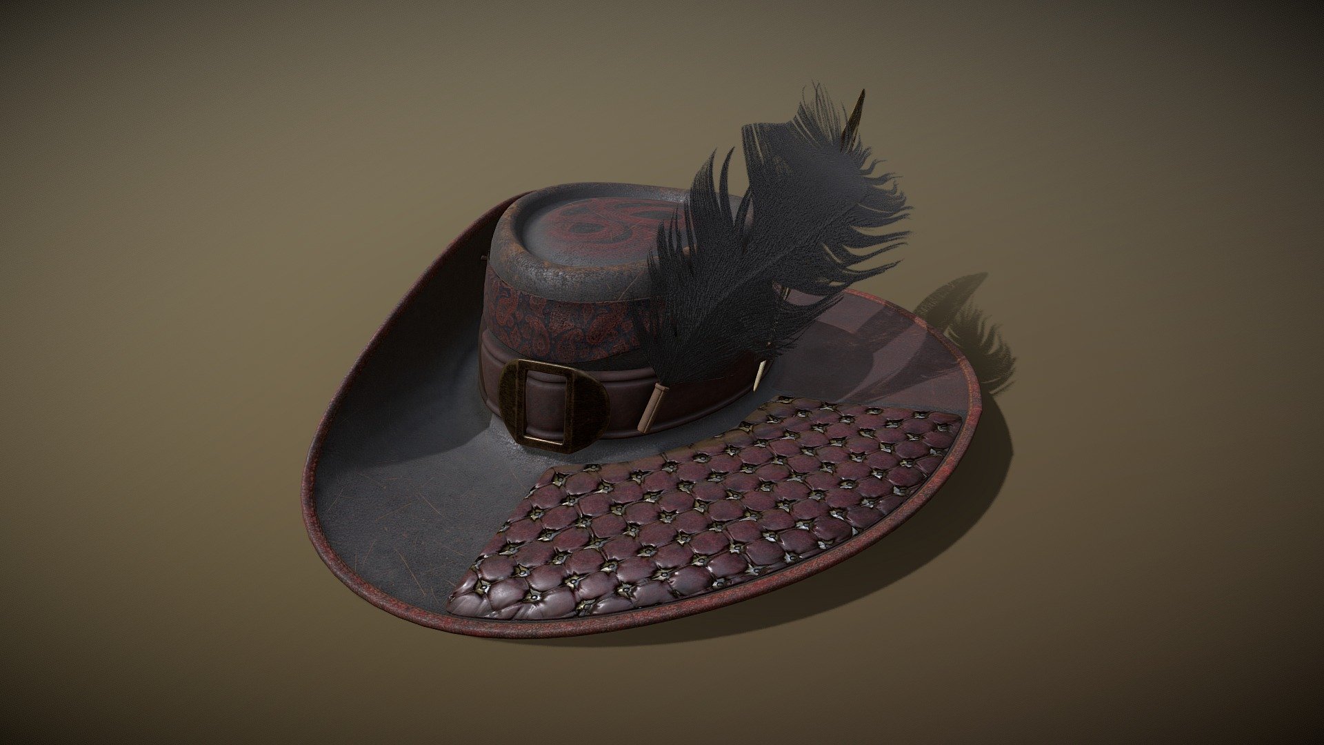 Hat Of The Cavalier - Download Free 3D model by Normal Map Enjoyer ...