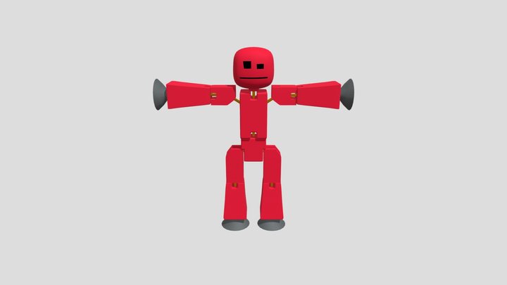 T- Pose_ Stikbot.fbx 3D Model