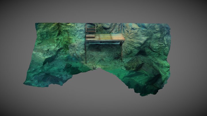 Kaatiala deep end stairs to the water 3D Model