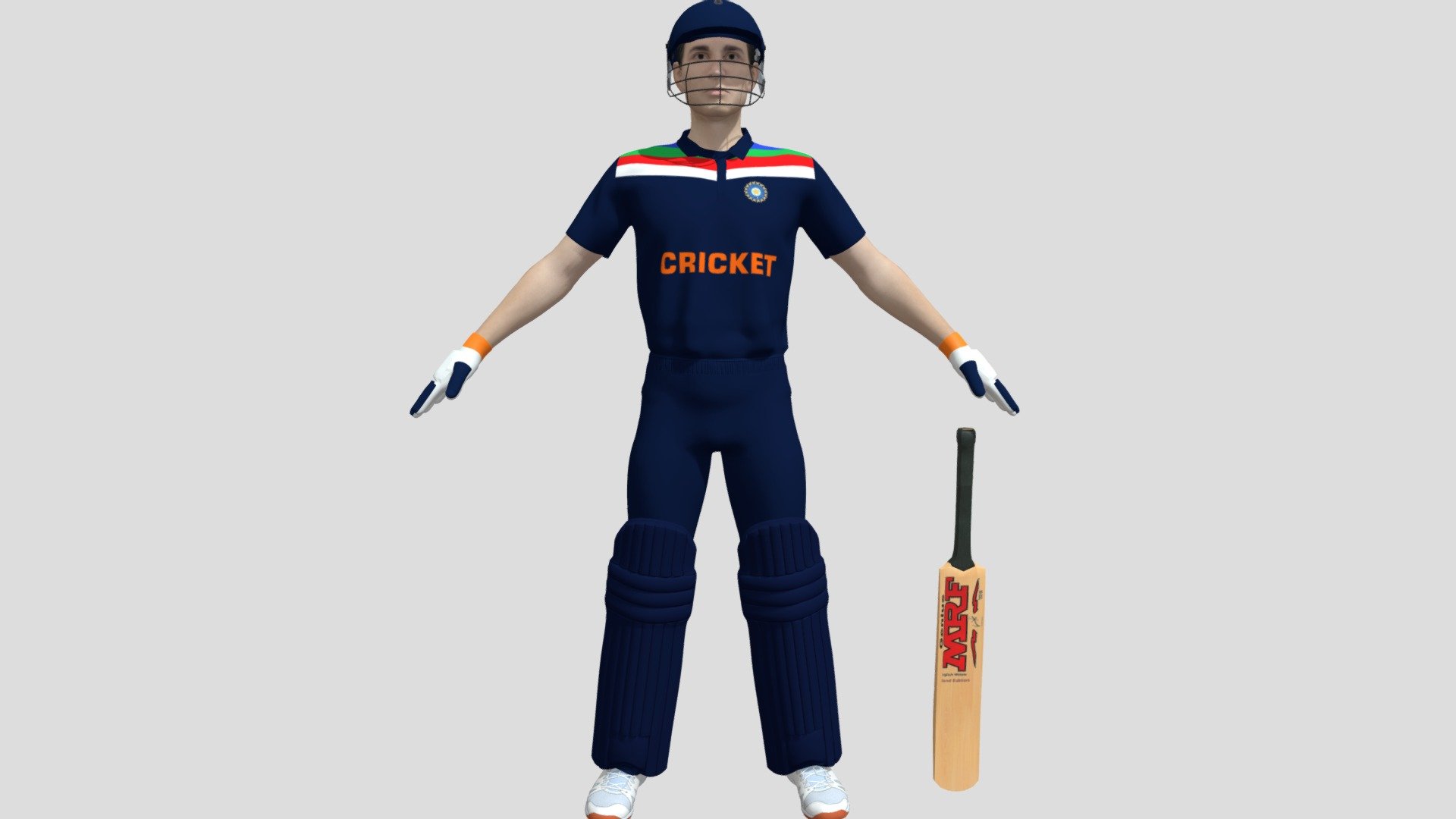 Cricket Batsman Buy Royalty Free 3D model by trish.j2109 [c0aabba