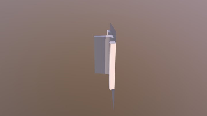 Low Poly Back Window 3D Model
